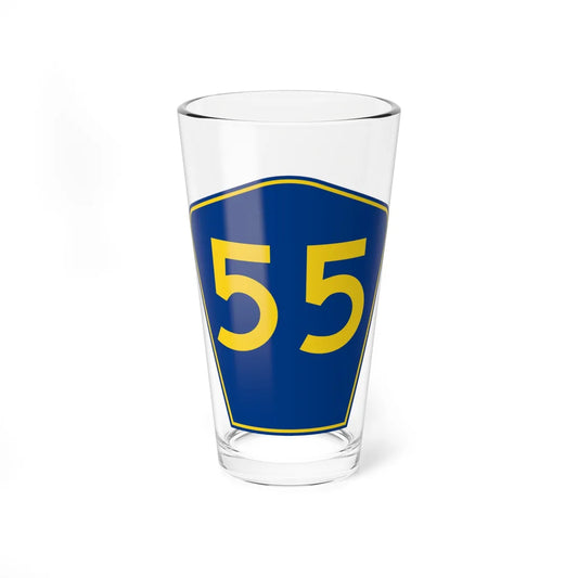 PR secondary 55 (Puerto Rico) (Road Sign) Pint Glass 16oz 16oz - Go Mug Yourself