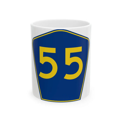 PR secondary 55 (Puerto Rico) (Road Sign) White Coffee Mug 11oz - Go Mug Yourself
