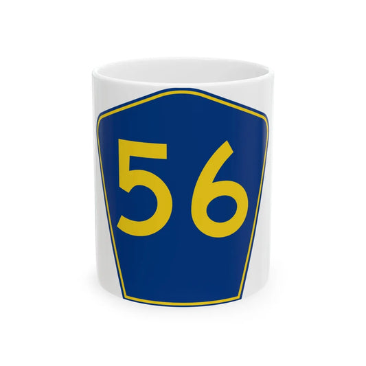 PR secondary 56 (Puerto Rico) (Road Sign) White Coffee Mug 11oz - Go Mug Yourself