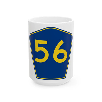PR secondary 56 (Puerto Rico) (Road Sign) White Coffee Mug 15oz - Go Mug Yourself