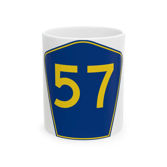 PR secondary 57 (Puerto Rico) (Road Sign) White Coffee Mug 11oz - Go Mug Yourself