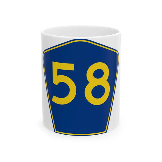 PR secondary 58 (Puerto Rico) (Road Sign) White Coffee Mug 11oz - Go Mug Yourself