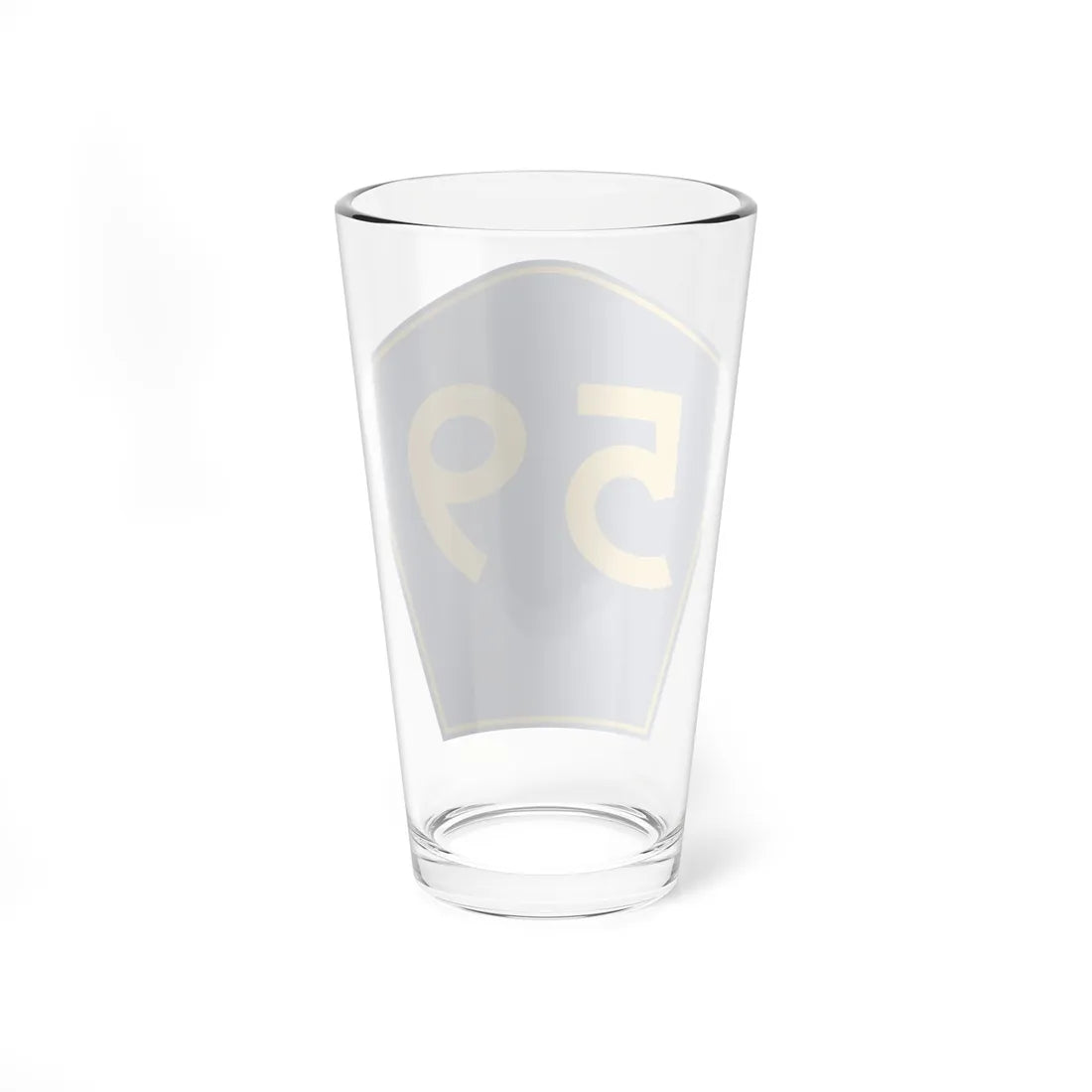 PR secondary 59 (Puerto Rico) (Road Sign) Pint Glass 16oz - Go Mug Yourself