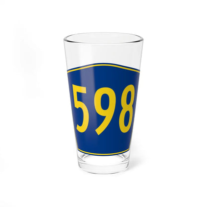 PR secondary 598 (Puerto Rico) (Road Sign) Pint Glass 16oz 16oz - Go Mug Yourself