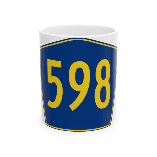 PR secondary 598 (Puerto Rico) (Road Sign) White Coffee Mug 11oz - Go Mug Yourself