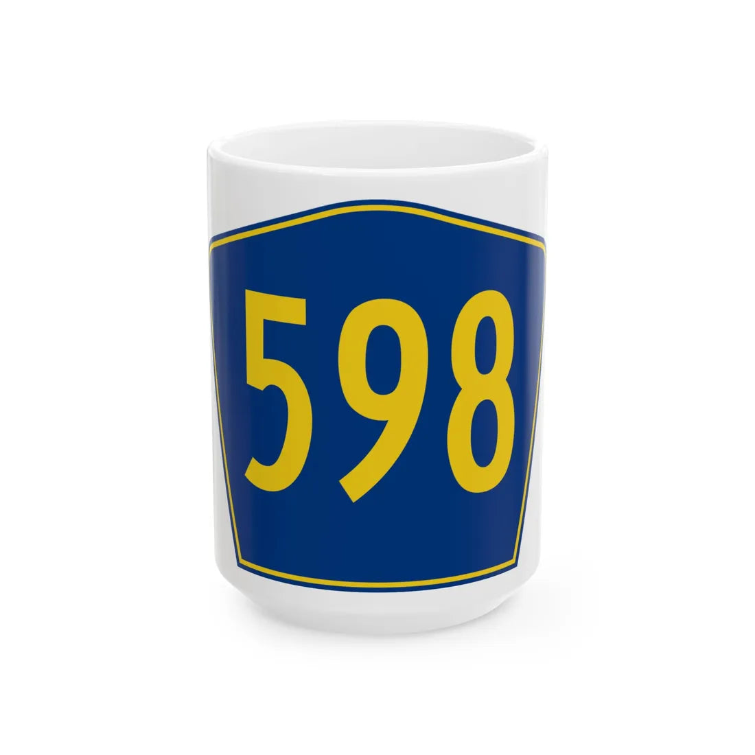 PR secondary 598 (Puerto Rico) (Road Sign) White Coffee Mug 15oz - Go Mug Yourself
