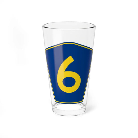 PR secondary 6 (Puerto Rico) (Road Sign) Pint Glass 16oz 16oz - Go Mug Yourself