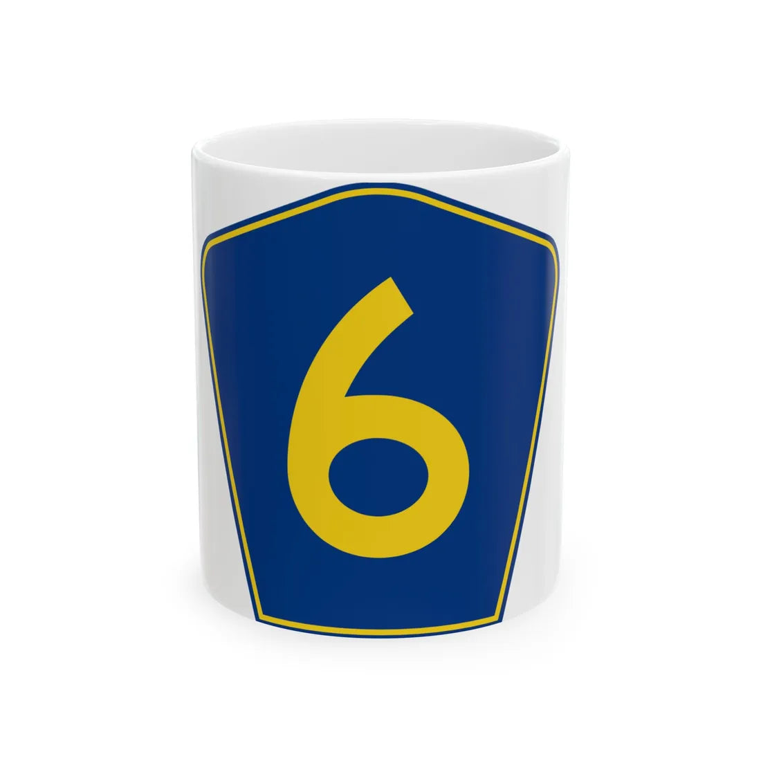 PR secondary 6 (Puerto Rico) (Road Sign) White Coffee Mug 11oz - Go Mug Yourself