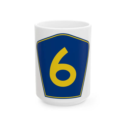 PR secondary 6 (Puerto Rico) (Road Sign) White Coffee Mug 15oz - Go Mug Yourself