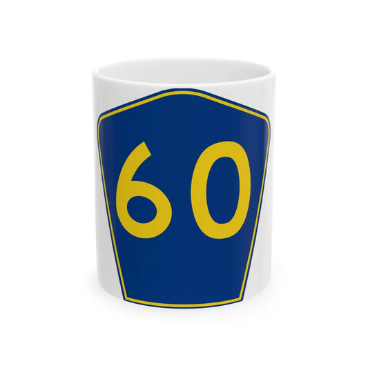 PR secondary 60 (Puerto Rico) (Road Sign) White Coffee Mug 11oz - Go Mug Yourself