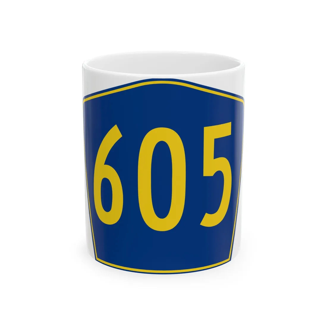 PR secondary 605 (Puerto Rico) (Road Sign) White Coffee Mug 11oz - Go Mug Yourself