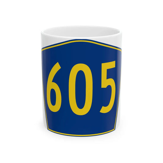 PR secondary 605 (Puerto Rico) (Road Sign) White Coffee Mug 11oz - Go Mug Yourself