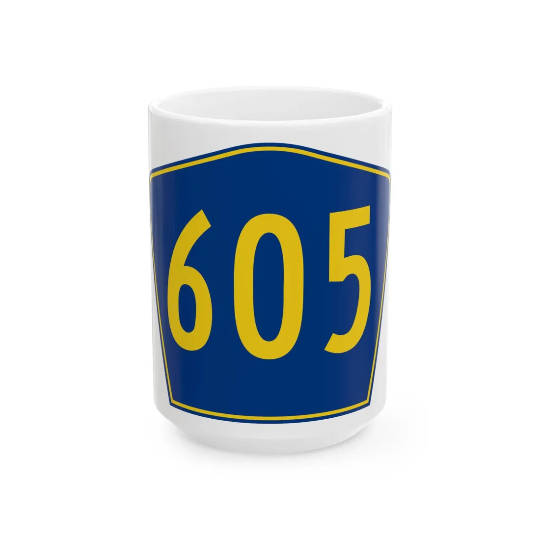 PR secondary 605 (Puerto Rico) (Road Sign) White Coffee Mug 15oz - Go Mug Yourself