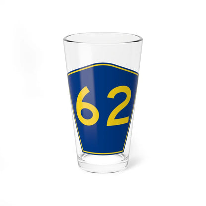 PR secondary 62 (Puerto Rico) (Road Sign) Pint Glass 16oz 16oz - Go Mug Yourself