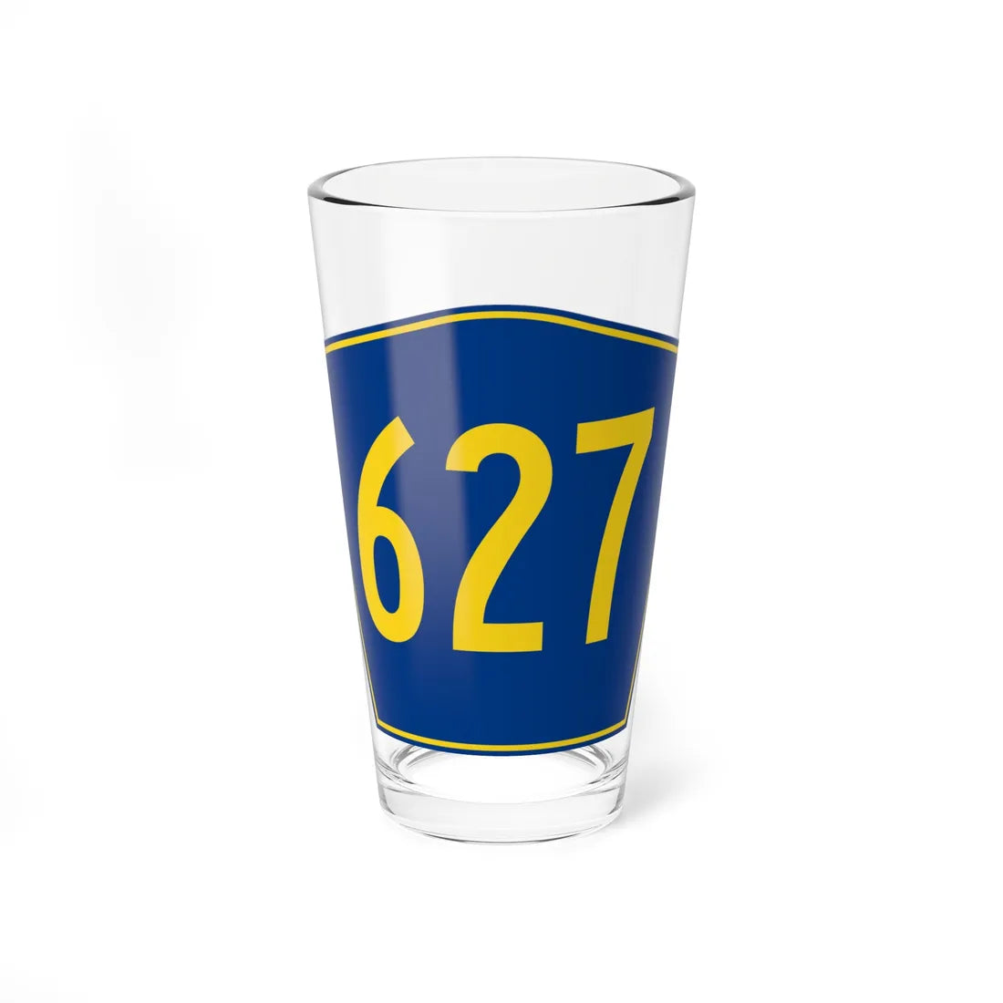 PR secondary 627 (Puerto Rico) (Road Sign) Pint Glass 16oz - Go Mug Yourself