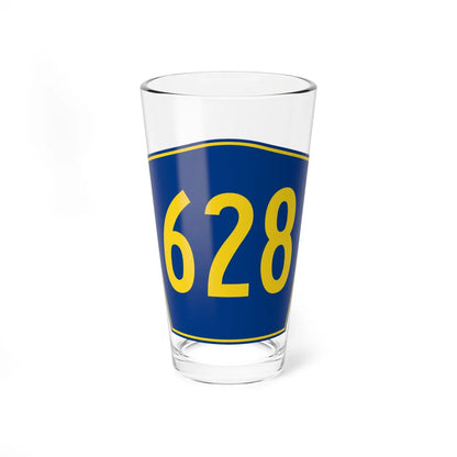 PR secondary 628 (Puerto Rico) (Road Sign) Pint Glass 16oz 16oz - Go Mug Yourself