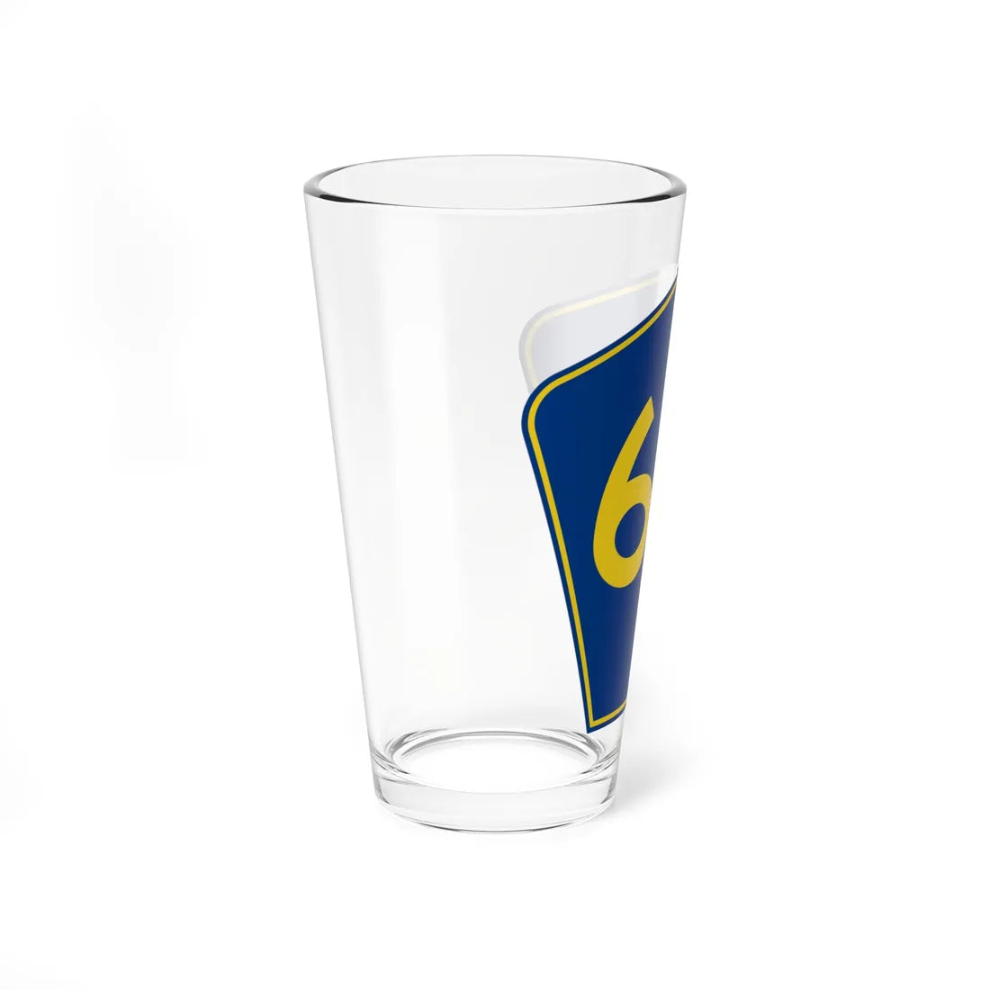 PR secondary 63 (Puerto Rico) (Road Sign) Pint Glass 16oz - Go Mug Yourself