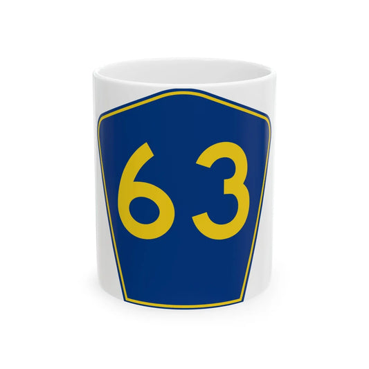PR secondary 63 (Puerto Rico) (Road Sign) White Coffee Mug 11oz - Go Mug Yourself