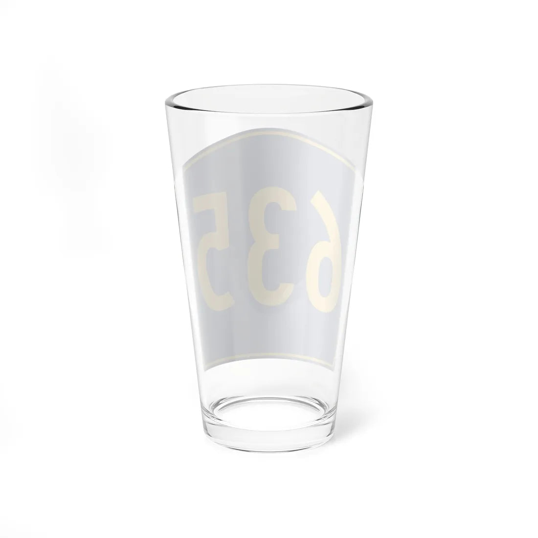 PR secondary 635 (Puerto Rico) (Road Sign) Pint Glass 16oz - Go Mug Yourself