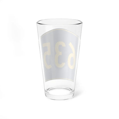 PR secondary 635 (Puerto Rico) (Road Sign) Pint Glass 16oz - Go Mug Yourself