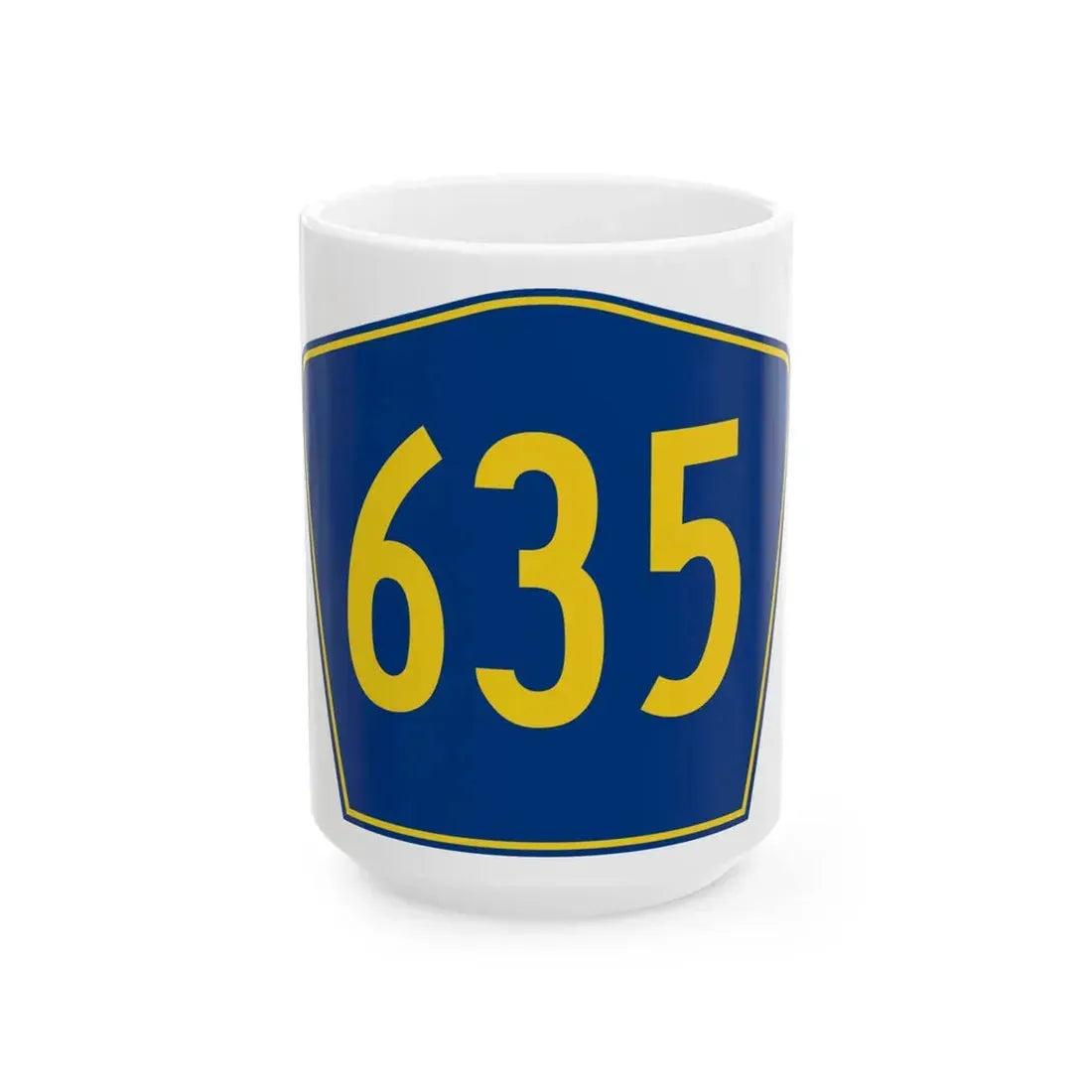 PR secondary 635 (Puerto Rico) (Road Sign) White Coffee Mug 15oz - Go Mug Yourself