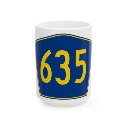 PR secondary 635 (Puerto Rico) (Road Sign) White Coffee Mug 15oz - Go Mug Yourself