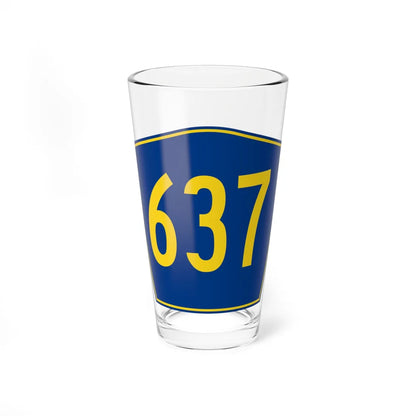 PR secondary 637 (Puerto Rico) (Road Sign) Pint Glass 16oz 16oz - Go Mug Yourself