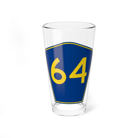 PR secondary 64 (Puerto Rico) (Road Sign) Pint Glass 16oz 16oz - Go Mug Yourself
