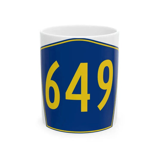 PR secondary 649 (Puerto Rico) (Road Sign) White Coffee Mug 11oz - Go Mug Yourself
