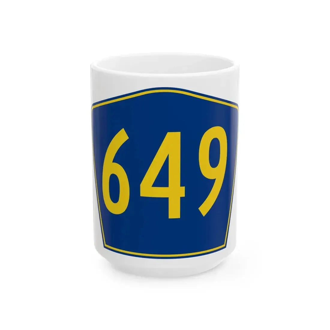PR secondary 649 (Puerto Rico) (Road Sign) White Coffee Mug 15oz - Go Mug Yourself