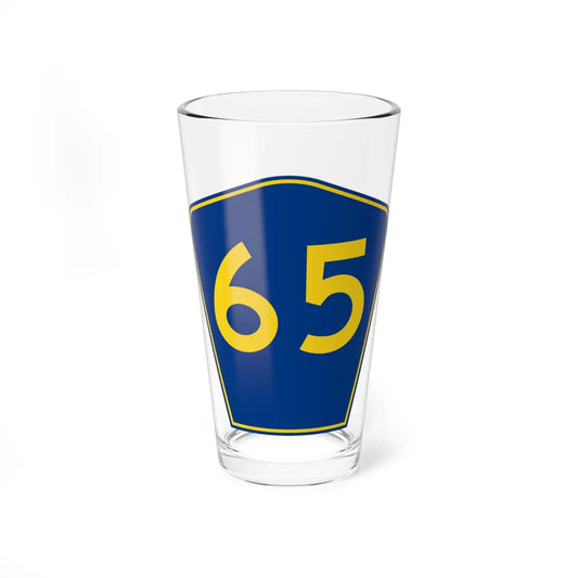 PR secondary 65 (Puerto Rico) (Road Sign) Pint Glass 16oz 16oz - Go Mug Yourself