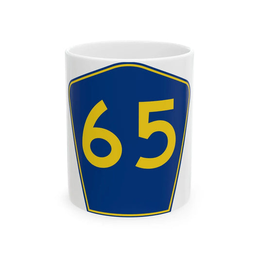 PR secondary 65 (Puerto Rico) (Road Sign) White Coffee Mug 11oz - Go Mug Yourself