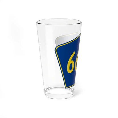 PR secondary 6633 (Puerto Rico) (Road Sign) Pint Glass 16oz - Go Mug Yourself