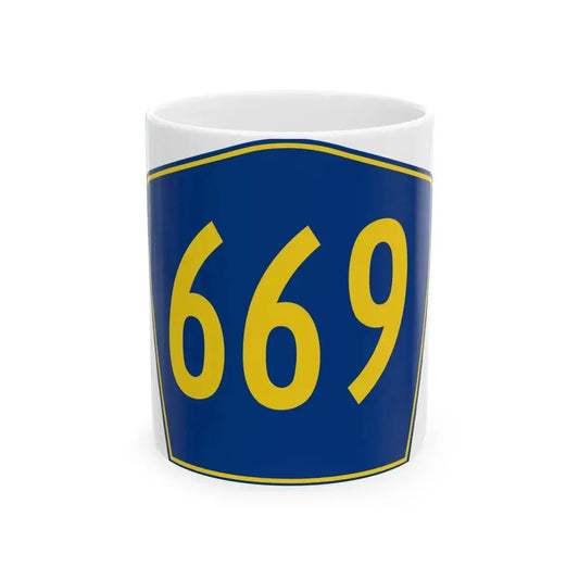 PR secondary 669 (Puerto Rico) (Road Sign) White Coffee Mug 11oz - Go Mug Yourself