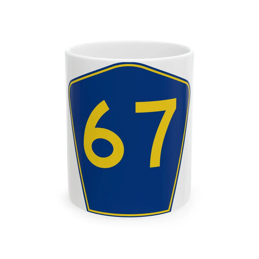 PR secondary 67 (Puerto Rico) (Road Sign) White Coffee Mug 11oz - Go Mug Yourself
