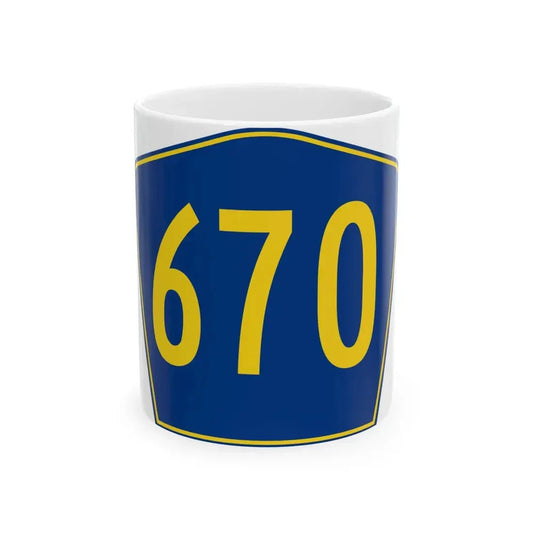 PR secondary 670 (Puerto Rico) (Road Sign) White Coffee Mug 11oz - Go Mug Yourself