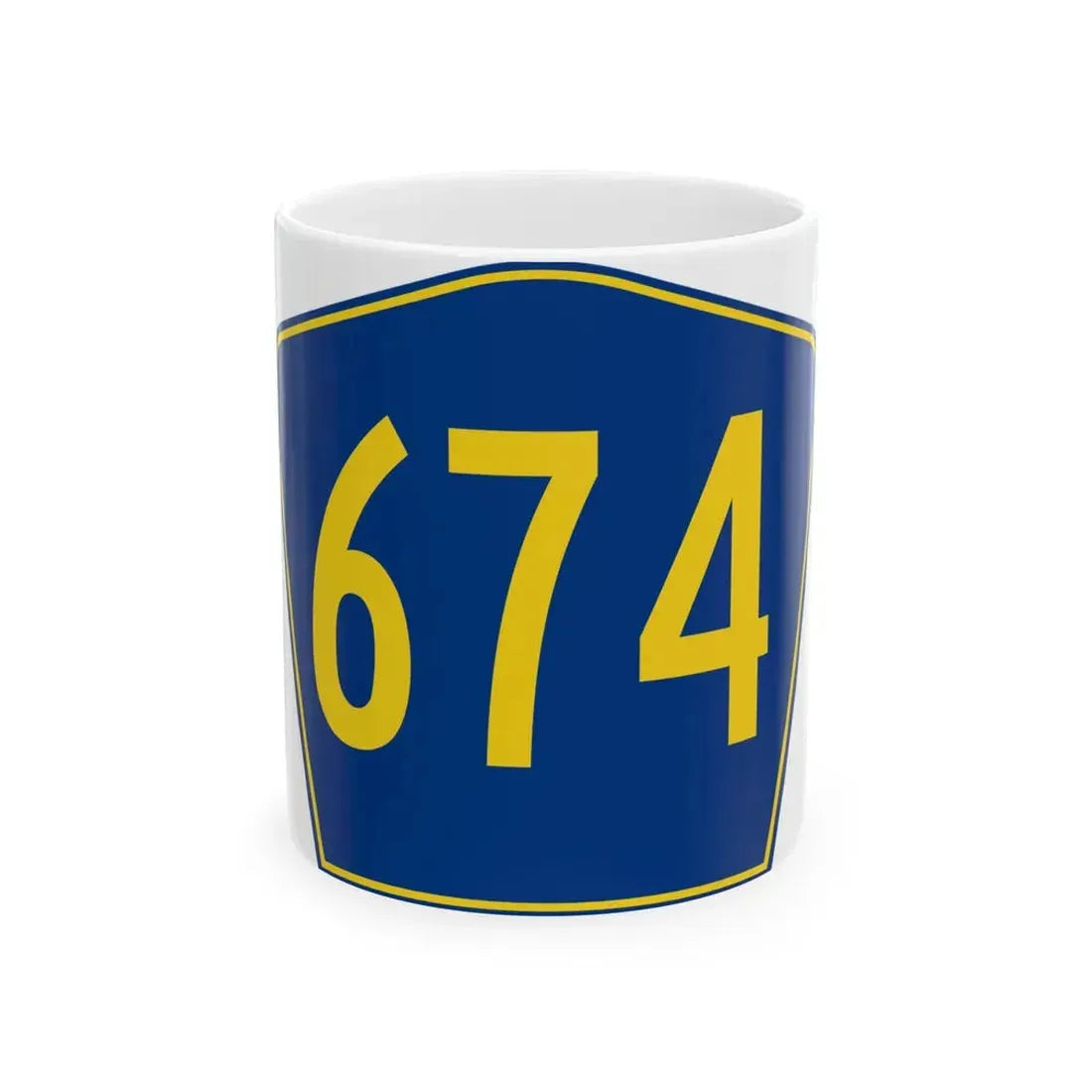 PR secondary 674 (Puerto Rico) (Road Sign) White Coffee Mug 11oz - Go Mug Yourself