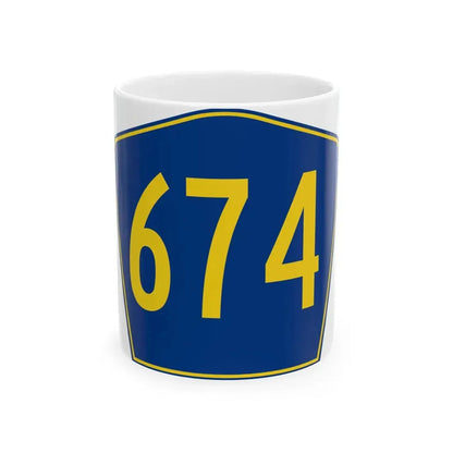 PR secondary 674 (Puerto Rico) (Road Sign) White Coffee Mug 11oz - Go Mug Yourself