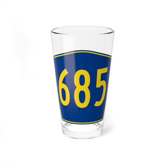 PR secondary 685 (Puerto Rico) (Road Sign) Pint Glass 16oz 16oz - Go Mug Yourself