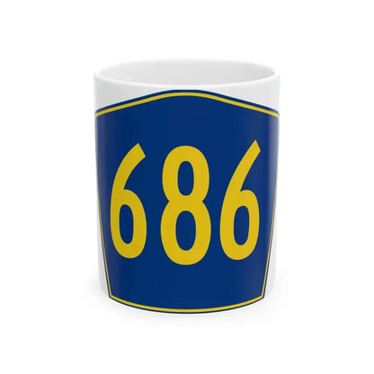 PR secondary 686 (Puerto Rico) (Road Sign) White Coffee Mug 11oz - Go Mug Yourself