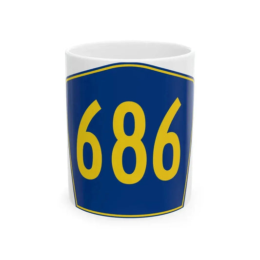 PR secondary 686 (Puerto Rico) (Road Sign) White Coffee Mug 11oz - Go Mug Yourself