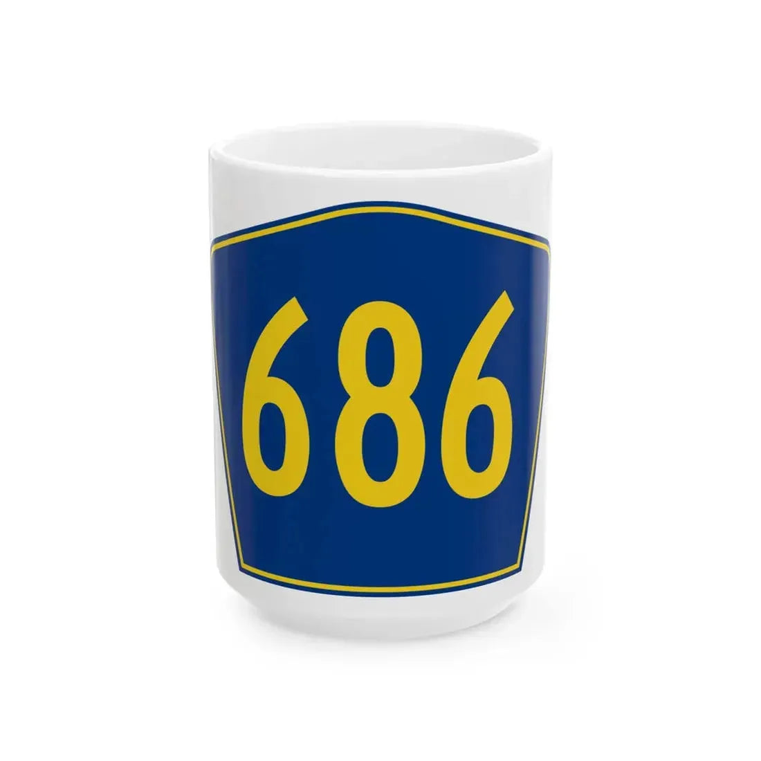PR secondary 686 (Puerto Rico) (Road Sign) White Coffee Mug 15oz - Go Mug Yourself