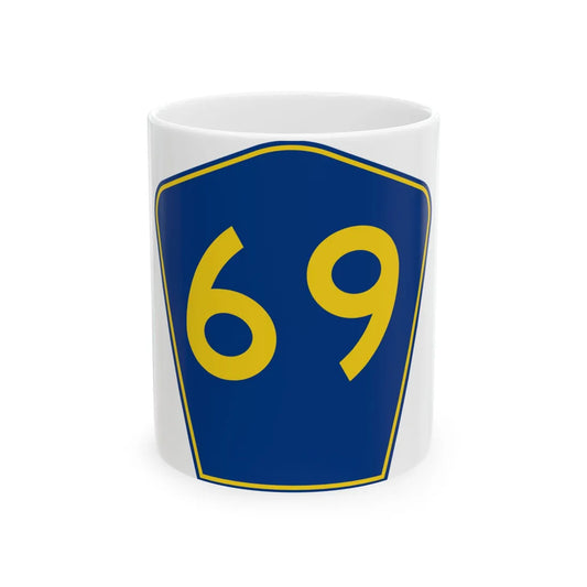PR secondary 69 (Puerto Rico) (Road Sign) White Coffee Mug 11oz - Go Mug Yourself