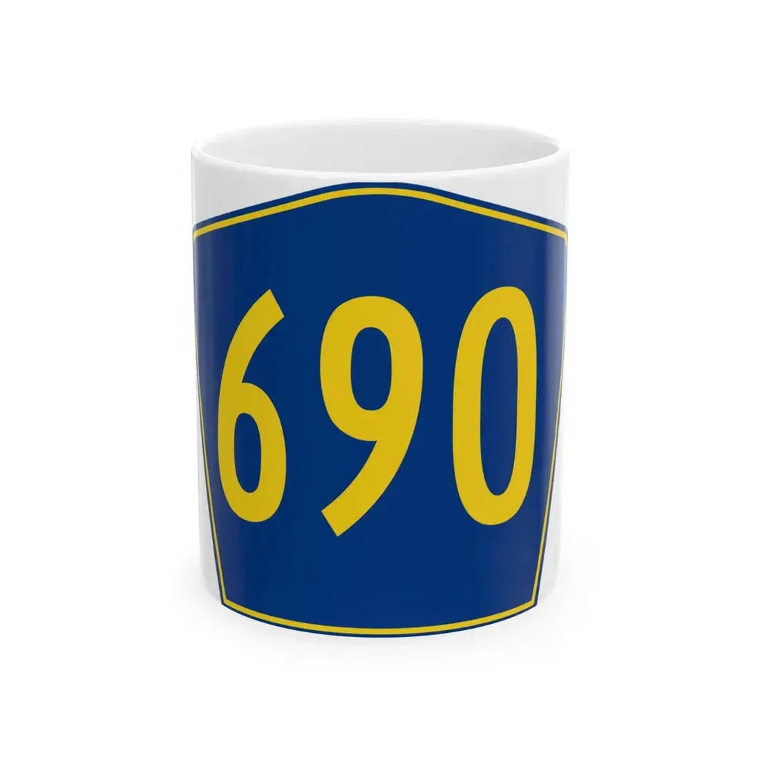 PR secondary 690 (Puerto Rico) (Road Sign) White Coffee Mug 11oz - Go Mug Yourself
