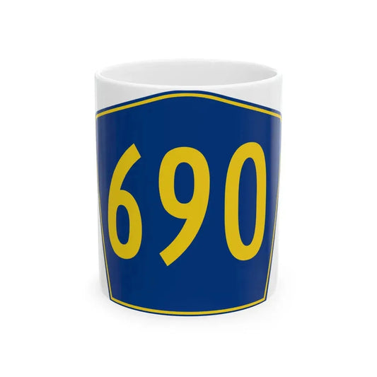 PR secondary 690 (Puerto Rico) (Road Sign) White Coffee Mug 11oz - Go Mug Yourself