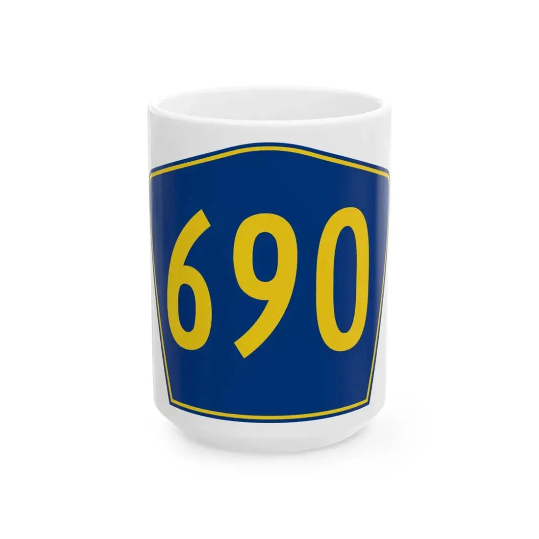 PR secondary 690 (Puerto Rico) (Road Sign) White Coffee Mug 15oz - Go Mug Yourself