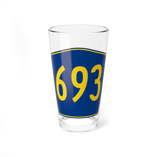 PR secondary 693 (Puerto Rico) (Road Sign) Pint Glass 16oz 16oz - Go Mug Yourself