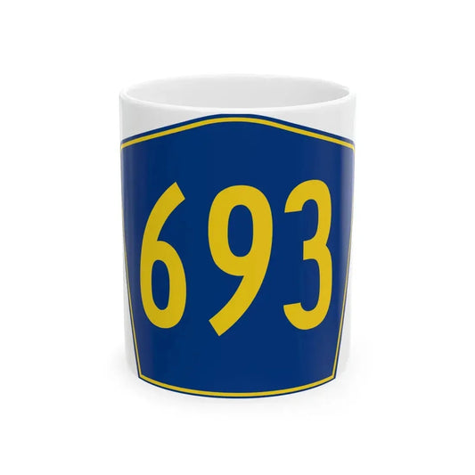 PR secondary 693 (Puerto Rico) (Road Sign) White Coffee Mug 11oz - Go Mug Yourself