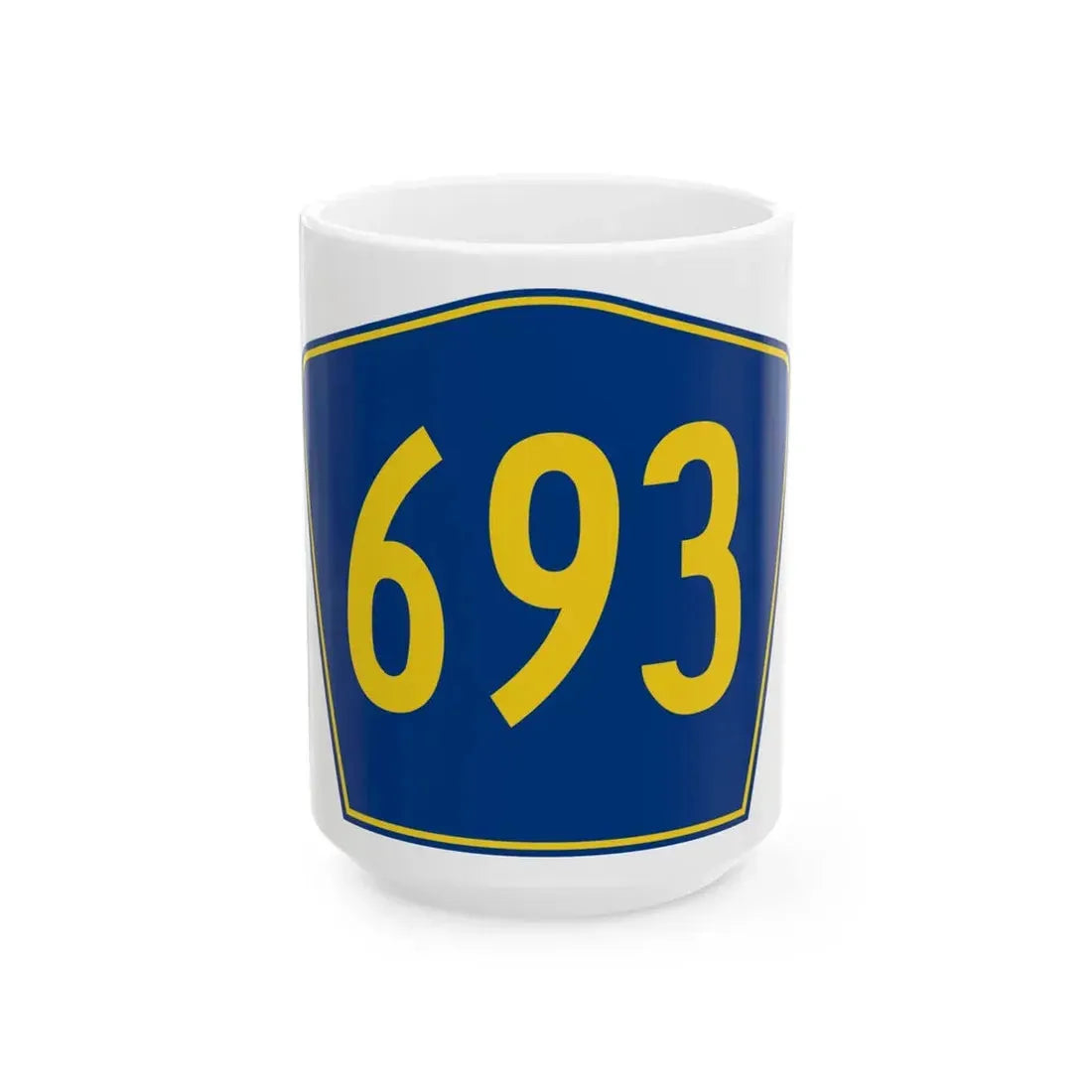 PR secondary 693 (Puerto Rico) (Road Sign) White Coffee Mug 15oz - Go Mug Yourself