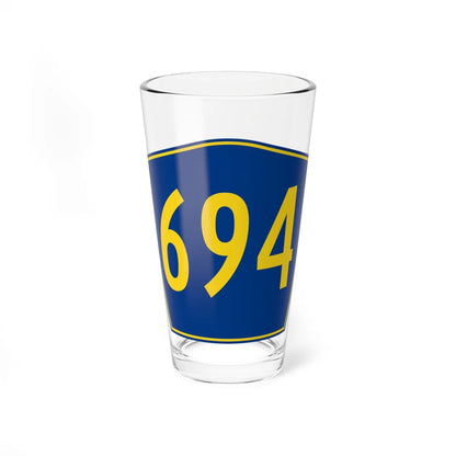 PR secondary 694 (Puerto Rico) (Road Sign) Pint Glass 16oz 16oz - Go Mug Yourself